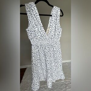 Liberty Love Blue and White Floral Wrap Top